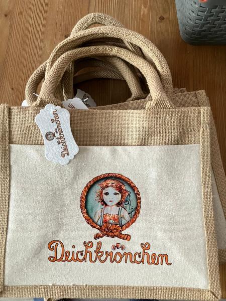 Deichkrönchen-Mini-Jute-Tasche